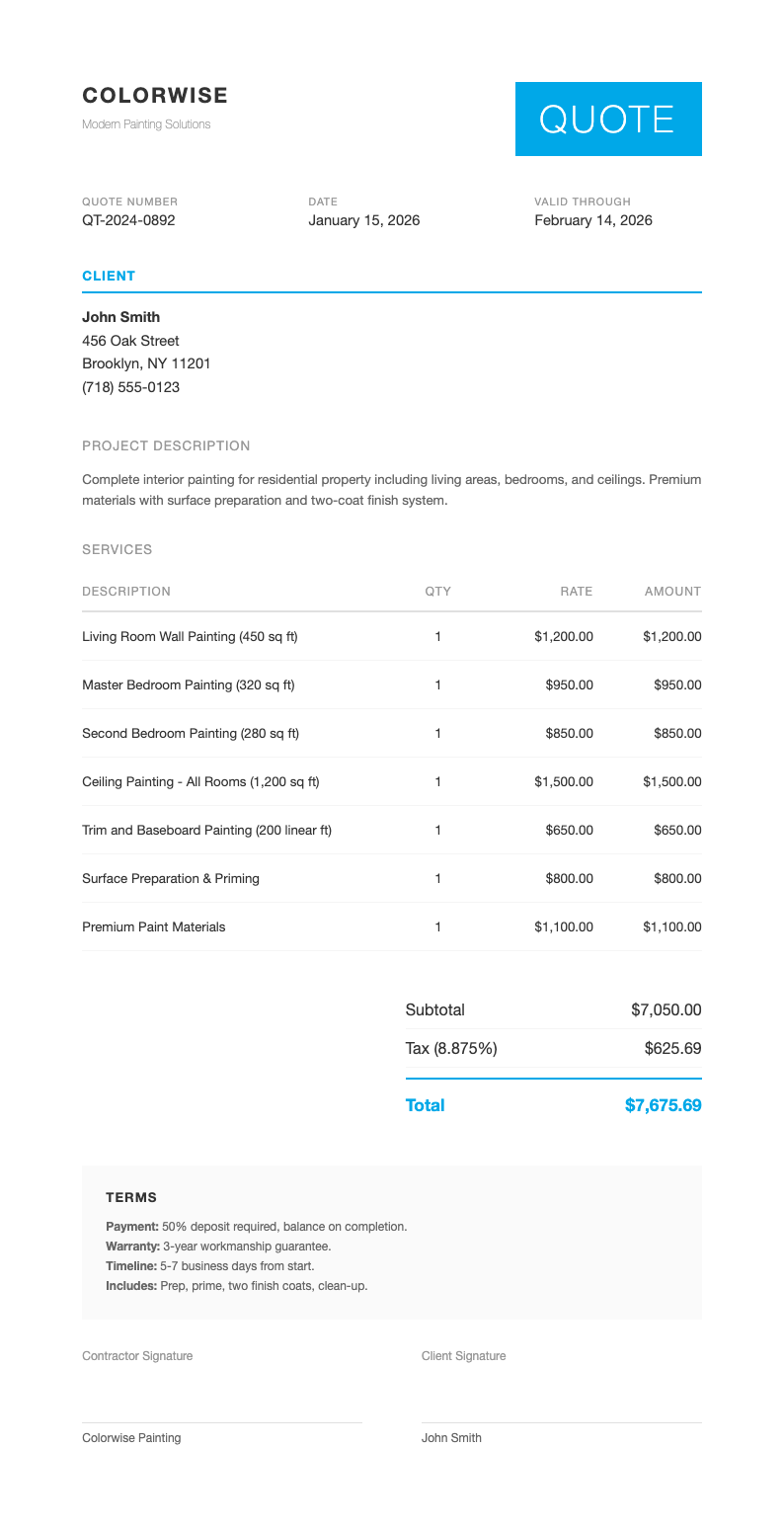 Modern minimalist painting quotation